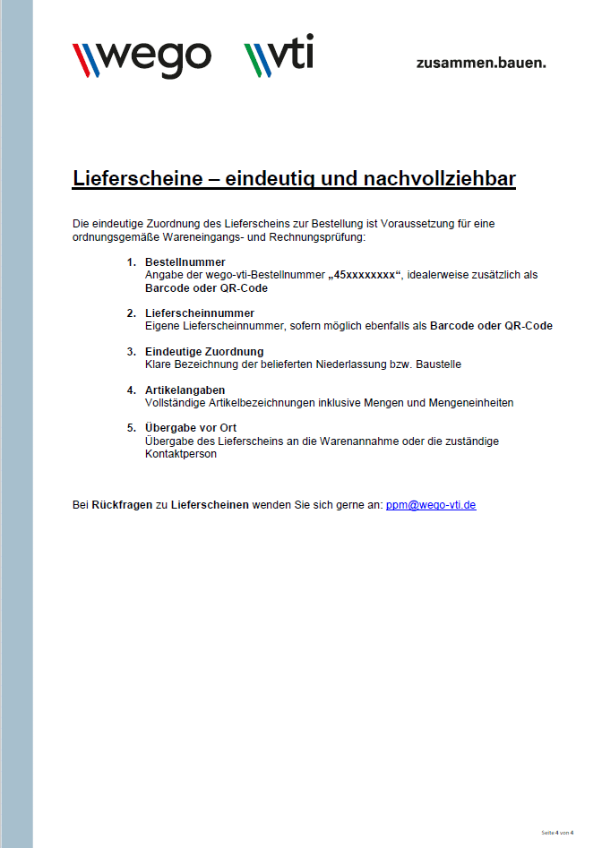 Baustoffe und Systembaustoffe für Bauprojekte bei Wego VTI in Hanau.